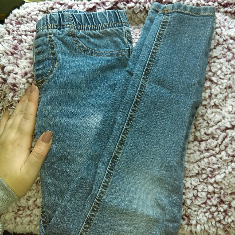 Medium wash jeggings